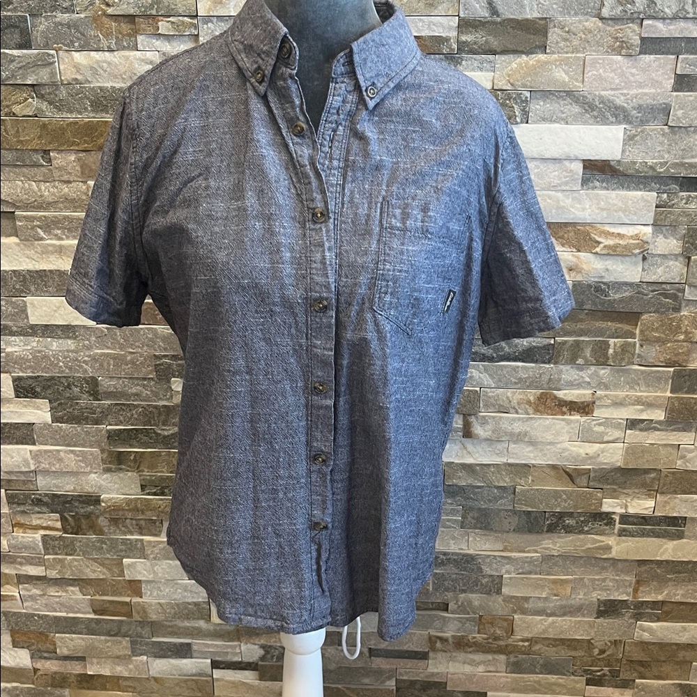 Eddie Bauer Men's Button-Up Shirt - Charcoal Heather